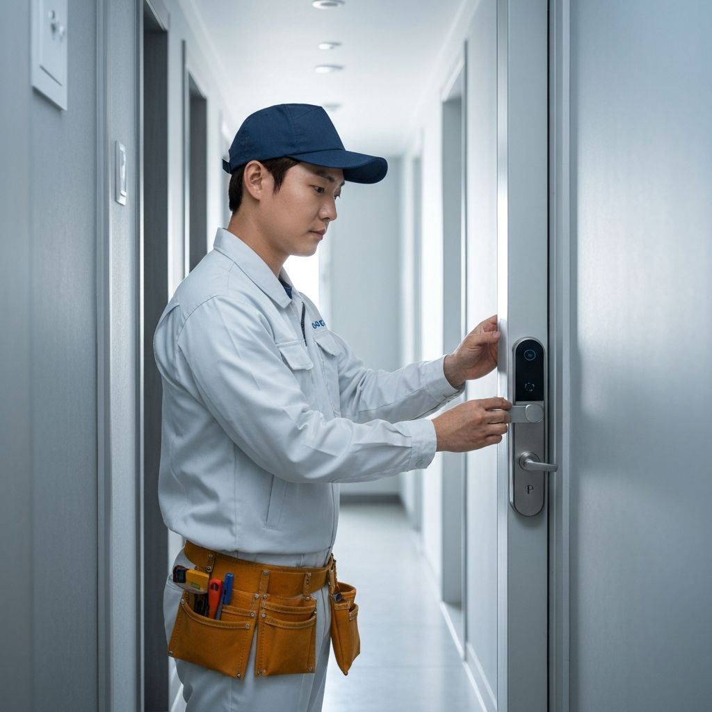 홈앤홈24 도어락 전문 기사 시공 현장